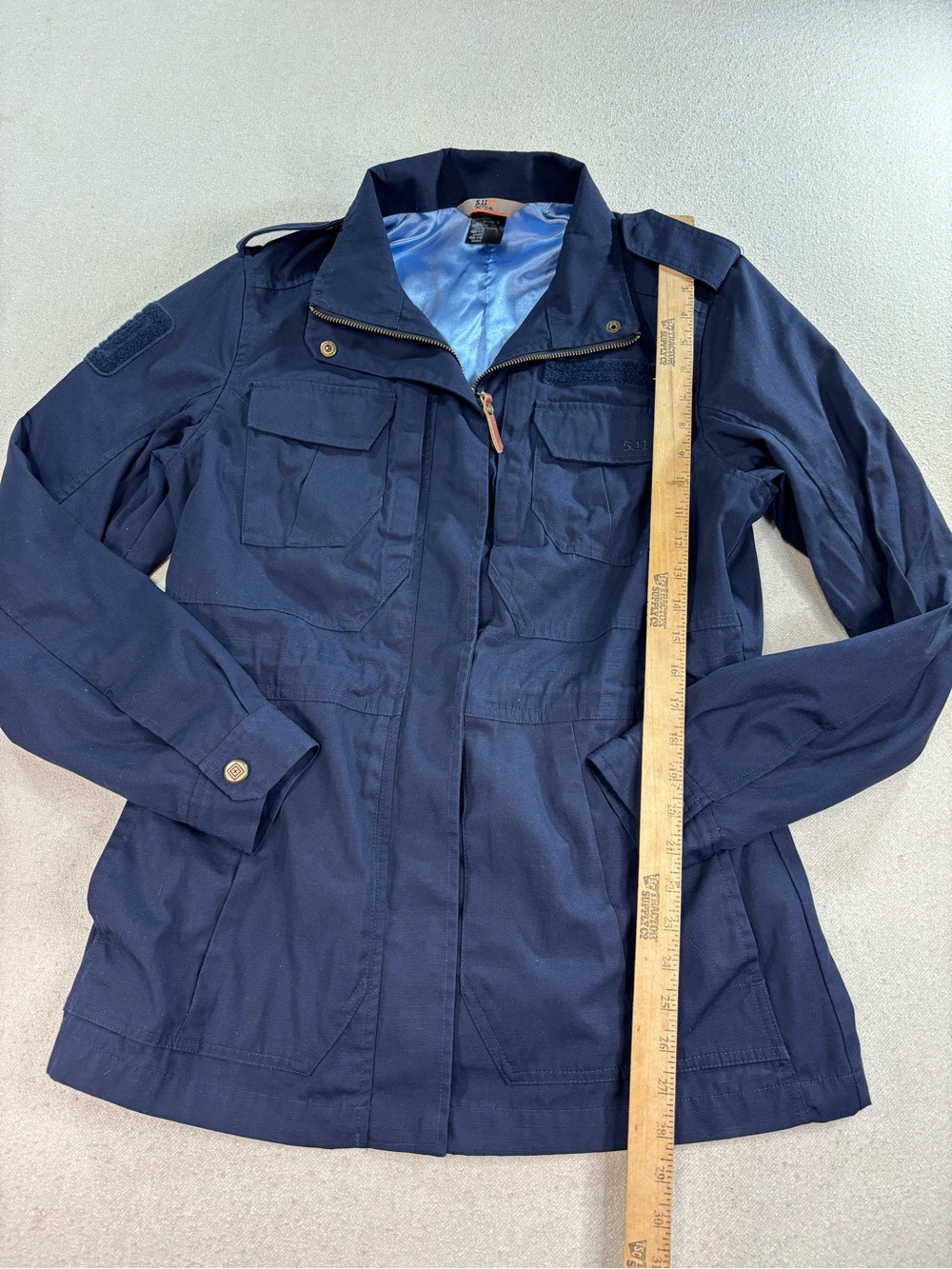 5.11 Tactical Women’s Navy Utility Field Jacket Medium Full Zip Lightweight Coat - Picture 3 of 9